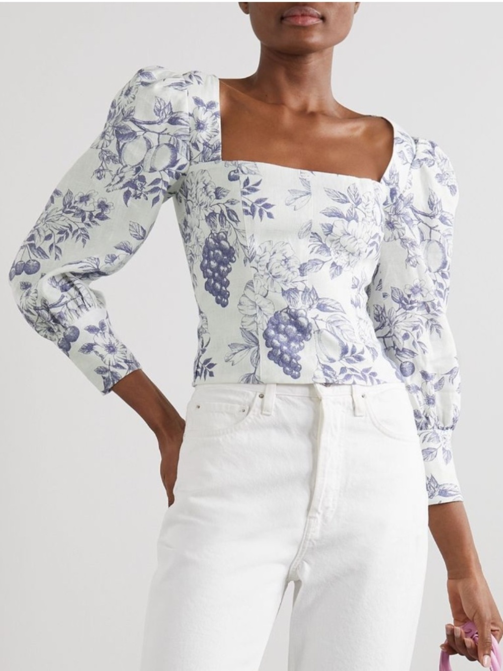 NEW Reformation Stilton Linen Top Carla 10